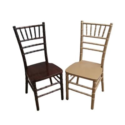 China Traditional Solid Beech Wood Color Chiavari Mahogany Chair For Wedding for sale