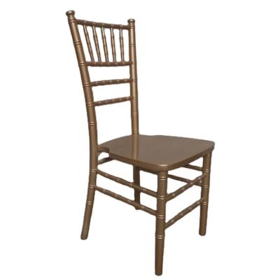 China Traditional Golden Wood Color Chiavari Wedding Chairs For Sale for sale