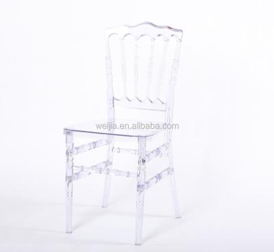 China Napoleon Traditional Clear Acrylic Chair for Wedding and Event for sale