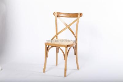 China Solid Wood X Chair, Rattan Seat Cross Back Chair, Oak/Beech/Birch Wood Cross Back Chair for sale