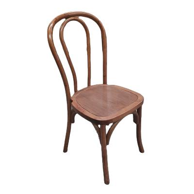 China Traditional Fruitwood Color Thonet Bentwood Stackable Chair for Wedding for sale