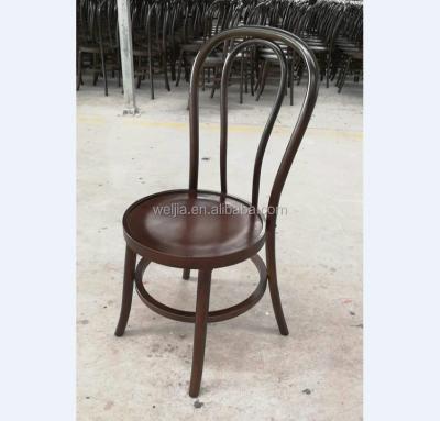 China Solid Wood/Walnut Dark Brown Bistro Stackable Bentwood Chair, Bistro Bentwood Chairs, Reproduction Thonet Chair for sale