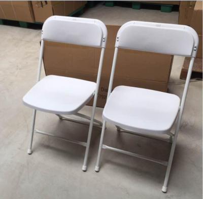 China Portable Black / White Plastic Folding Chair For Outdoor Event Rental for sale