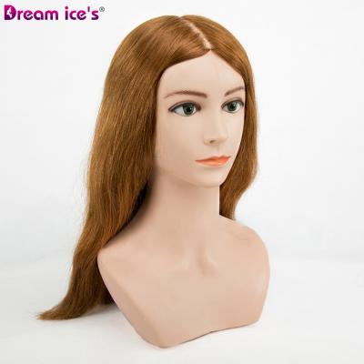 China High Quality 100% Styrofoam Mannequin Dream Master Ice Hairstyle Mannequin Head Hair Training Head With Shoulder for sale