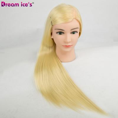 China Factory Selling Black Styrofoam Mannequin Head Dream Ice Hair Best Practice Dummy Hairstyle Styling Head With Clamp for sale