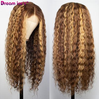 China Natural Color Remy Kinky Curly Short Lace Front Wigs DREAM.ICE 4x4 Curl 4-27 Lace Front Wigs Kinky Curly Brazilian Human Hair Wigs for sale