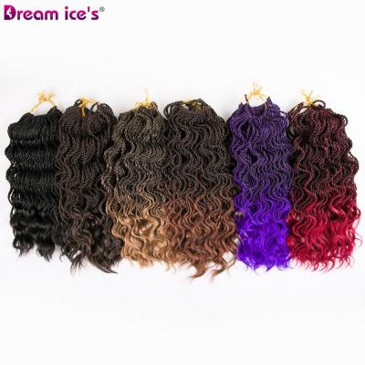 China Soft Curly Hair Extension Janet Collection Wave 2x Faux Locs Crochet Hair 35 Loose Curly Roots For Black Women for sale