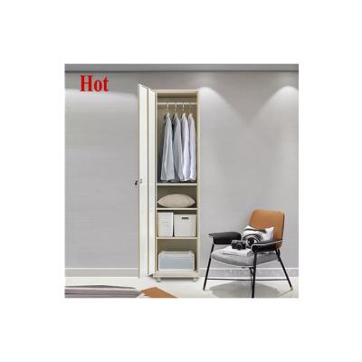 China Modern simple adjustable storage home metal furniture metal wardrobe door wardrobe (size) for sale