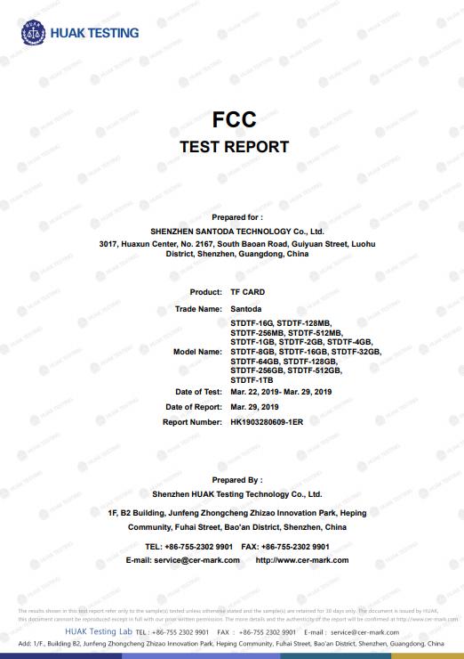 FCC - Shenzhen Santoda Technology Co., Ltd.