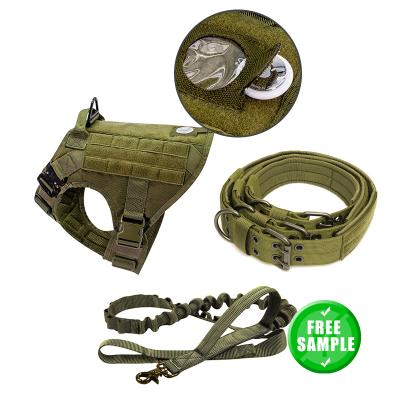 China Padded Military Dog Puppy Pet Advance Needed Portable Braided Dog Training Collars And Leashes for sale