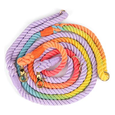 China China Manufacture Professional Pet Leash Rainbow Padded Dog Leads Rope for sale