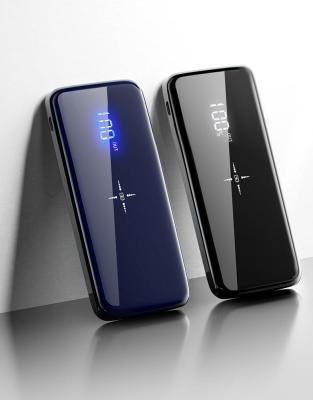 China High Capacity 10000mah Radio Charging LCD Display Portable Power Bank For iPhone / Samsung for sale