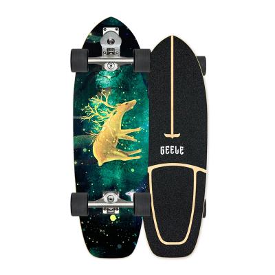 China Youth Factory In Running Skateboard Rise S7 Truck Cruiser Skate Deck 7 Ply Maple Surf Canadian Skateboard for sale