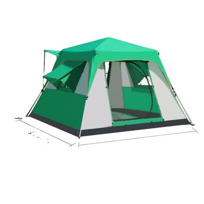 China Guang Dong Manufacturer Customized Aluminum Automatic Open 8 Person Waterproof Large Family Outdoor Camping Tent for sale