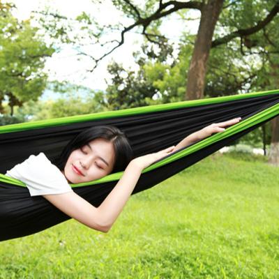 China New Arrival Factory Price Durable Portable High Strength Rise Load Nylon Swing Outdoor Camping Hammock for sale