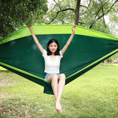 China 2021 New Durable Multicolor Nylon Leisure Swing Portable Outdoor Camping Swing Hammock For Increasing Climbing for sale