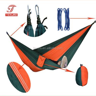 China 2 Person Lightweight Portable Nylon Parachute Hammock for Lightweight Travel, Camping, Hiking, Backpacking for sale