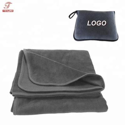 China Home Textile Warm Anti-pilling Fleece Blanket Cushion Pillow With Zipper Pocket for sale