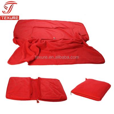 China PromotionSuper Multifunctional Soft Fleece Anti-pilling 2 In 1 Cushion Pillow Cover With Zipper for sale