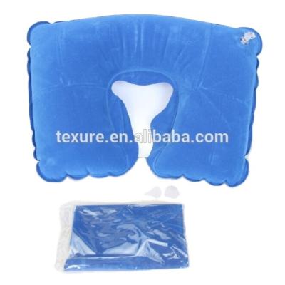 China Inflatable Pillow Travel Neck Pillow Inflatable Support Neck and Head Made in China for sale