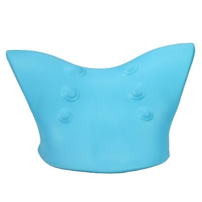 China NECK Customize Color Neck Shoulder Stretcher Relaxer Spine Chiropractic Traction Device Cervical Pillow For Pain Relief for sale