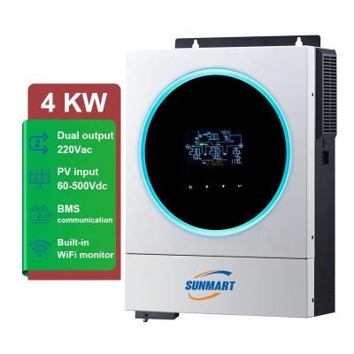 China Dual Output 4kw 24vdc Batteryless Off Grid Hybrid Inverter For Home 119 x 313.6 x 457.5 mm for sale