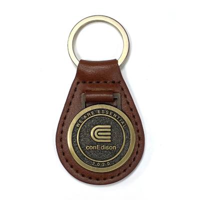 China Customized Customized High Quality Leather Key Chain And Gold Metal Keychains From Ring Antique for sale