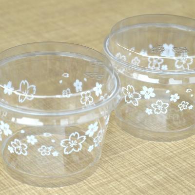 China Party Catering Wedding Single Wall Hot Selling Plastic Sweet Ice Cream Cup for sale