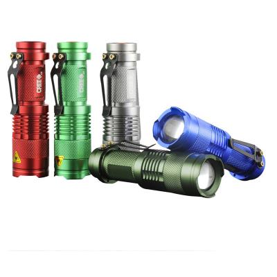 China Adjustable Color Lamp XPE LED Hand Lamp 1*AA Adjustable Torch Light 9cm Flashlight for sale