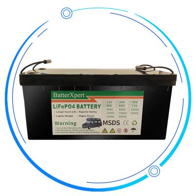 China Toys Customized Inverter Rechargeable Battery Pack 120Ah 150Ah 200Ah 250Ah 300Ah LiFePO4 Battery 48V Lithium Ion Phosphate Battery for sale