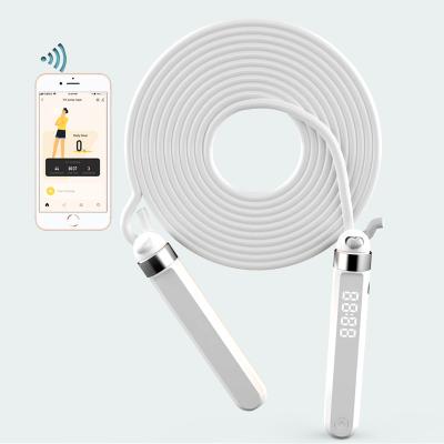 China Fitness Exercise Factory Price Weighted Fat Burning Weighted Adjustable Counter App PVC Jump Rope for sale