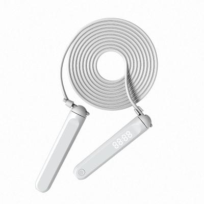 China Fitness Exercise Fitness Keeping Connection Adjustable Smart Digital Weighted Jumping Smart Jump Rope for sale