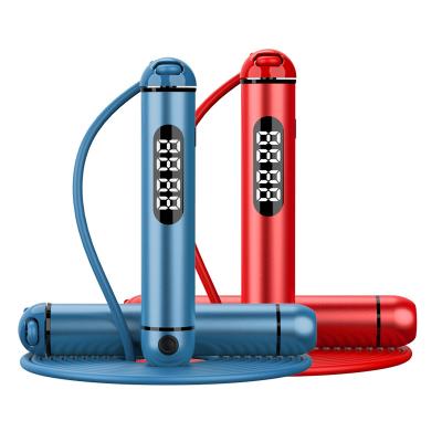 China Fitness Exercise Metal Handles Fast Speed ​​Jump Rope Led Display Glowing Smart Jump Rope for sale