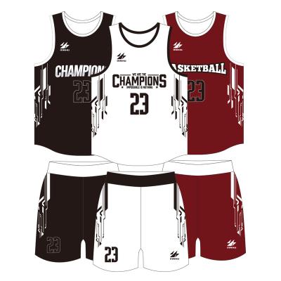 China Breathable High Quality Men's Custom Reversible Youth Set Basketball Tank Top Basketball Uniform Wear For Sports for sale