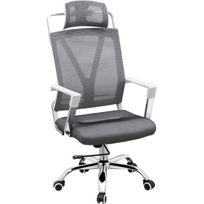 China Adjustable (height) Cheap ergonomic recliner office chair full mesh fabric office chair with head rest for sale