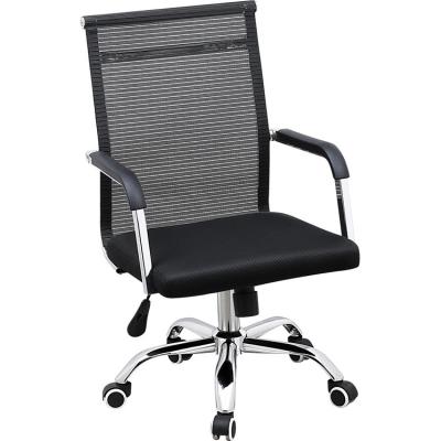 China Adjustable (height) High quality cheap ergonomic design black mesh swivel office chair black price list of office chairs for sale