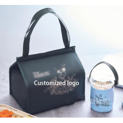 China Single Japanese Polyester Cartoon Bento Bag Aluminum Foil Insulation Lunch Box Bag Large Capacity Lunch Bag for sale