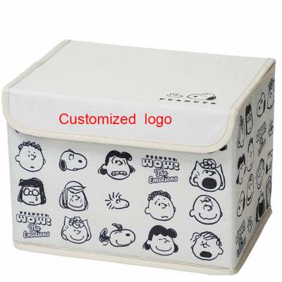 China Cartoon Folding Small Box Desktop Storage Box Debris Box Model Toy Children Kids Finished Finished Animal Baby for sale