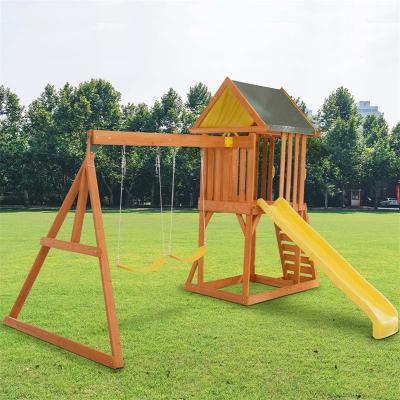 China Easily Assembled Home Use Second Hand Swing and Slide Set Swing and Slide Glass Doors Play Floor Slide and Swing for sale