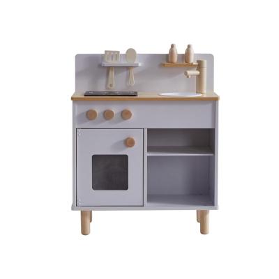 China Contemporary Popular Exquisite Children Pretend Play Wooden Kitchen Toys Set Wooden Toy Kitchen Set Kitchen Toys for sale