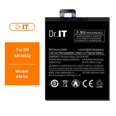 China Mobile Phone Original Dr. IT Li-ion Polymer Battery For Xiaomi Max2 Bm50 Battery for sale