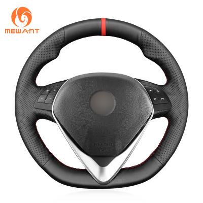 China Cubierta del volante de cuero negro a medida para Alfa Romeo Giulietta MiTo 2014-2020 en venta