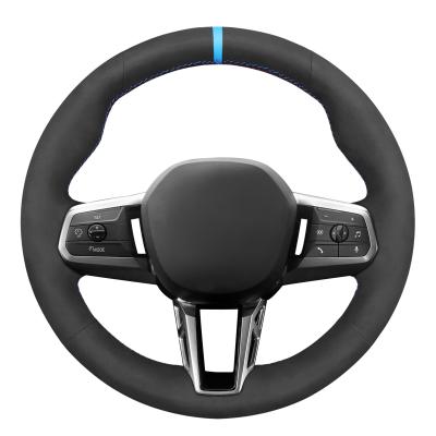 China 110g Mordern Style PU Leather Steering Wheel Cover for BMW X1 U11 2023-2024 X2 U10 2024 for sale