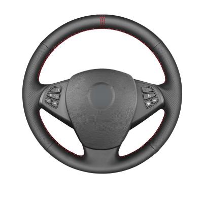 China 3-Spoke Wheel PU leather Steering Wheel Cover for BMW X3 E83 2005-2010 Customizable for sale