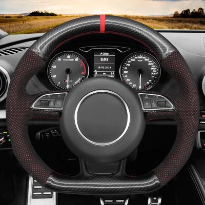 China Entry Luxury Steering Wheel Cover for Audi A5 A7 RS5 S3 S4 S5 S6 S7 SQ5 2014-2018 for sale