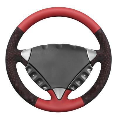 China Sports Style Hand Stitched Leather Steering Wheel Cover for Porsche Cayenne 2003-2010 for sale