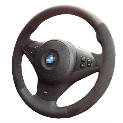 China Leather Steering Wheel Cover for BMW E60 M5 525i 530i 540i 545i 550i 650i E61 E63 E64 M Sport M6 for sale