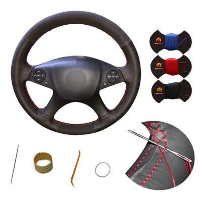 Cina Copertura del volante marrone per Mercedes Benz W204 2007-2010 C280 C230 C180 C260 C200 C300 in vendita