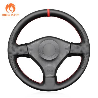 China 1999-2002 Year Hand Embroidered Leather Steering Wheel Cover for Nissan Skyline Coupe for sale