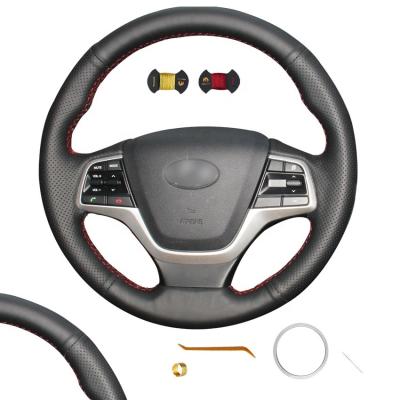 Chine Accessoires intérieurs durables Couvertures du volant pour Hyundai Elantra Solaris Accent à vendre